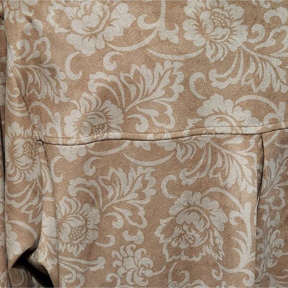 Soft Surroundings Floral Mole Skin Super Soft Long Sleeve Tunic Length‎ Shirt XL - Picture 5 of 7